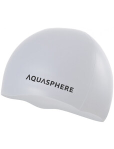 Cască de înot aqua sphere plain silicone cap alb