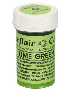 Sugarflair Colours Vopsea gel Lime Green - verde lime 25 g