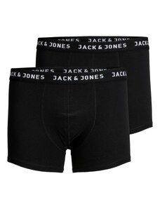 JACK & JONES Boxeri negru / alb