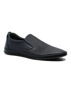 Ridge Pantofi barbati stil mocasini, bleumarin, din piele naturala TR431BL