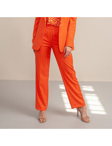 Willsoor Pantaloni de seară pentru femei portocalii 14032