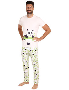 Pijamale vesele bărbați Dedoles Ursuleț panda cu bambus (D-M-SW-MP-C-C-1443) XL