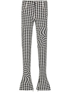 Off-White psychedelic houndstooth-print trousers - Black