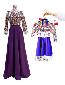 Ie Traditionala Set rochii stilizate traditional Mama si Fiica 59