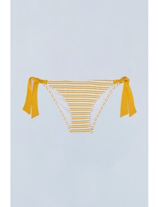 Dagi Yellow Lace-Up Bikini Bottom