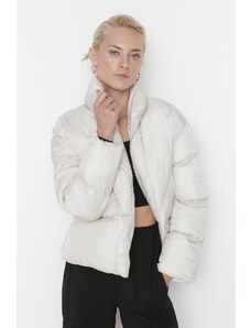 Trendyol Stone Oversize Upright Collar Down Jacket