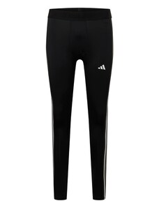 ADIDAS PERFORMANCE Pantaloni sport 'Techfit 3-Stripes Long' negru / alb