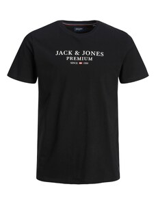 JACK & JONES Tricou 'Archie' negru / alb