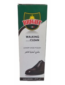Crema pentru lustruit pantofi Bright, maro inchis, 50 ml