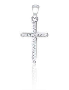 Silver Style Pandantiv din argint cruce cu zirconii