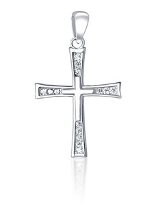 Silver Style Pandantiv din argint cruce cu zirconii