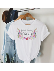 Kartier Tricou Dama Alb Love Lasts Forever