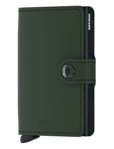 Secrid portofel culoarea negru MM.Green.Black-Green.Blac