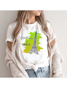 Kartier Tricou Dama Alb Welcome To Paris