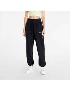 Pantaloni de trening pentru femei Nike Sportswear Phoenix Fleece Women's High-Waisted Oversized Sweatpants Black/ Sail