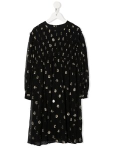 Stella McCartney Kids embroidered-moon shirt dress - Black