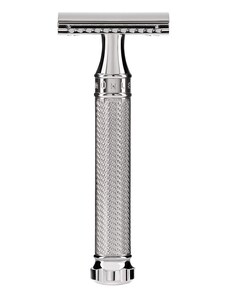 Mühle TRADITIONAL Safety razor TWIST from MÜHLE, closed comb, handle material chrome-plated metal