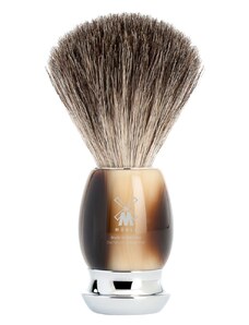Mühle VIVO MÜHLE shaving brush, pure badger, handle material high-grade resin horn brown