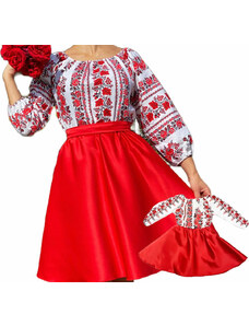 Ie Traditionala Set rochii stilizate traditional Mama si Fiica 63