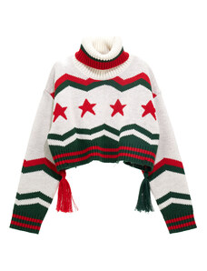 MONNALISA Mini Sweater With Star Inlay