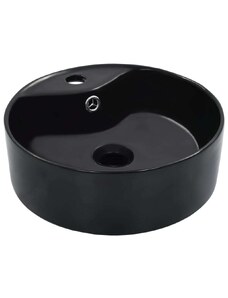 OrlandoKids Chiuveta cu preaplin, negru, 36x13 cm, ceramica