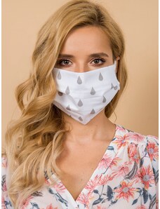Fashionhunters Mască de protecție albă reutilizabilă
