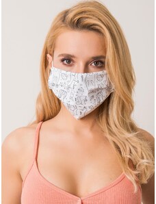 Fashionhunters Mască de protecție reutilizabilă albă