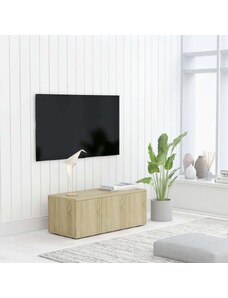 OrlandoKids Comoda TV, stejar sonoma, 80x34x30 cm, lemn prelucrat