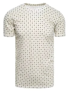 Beige men's T-shirt with Dstreet print