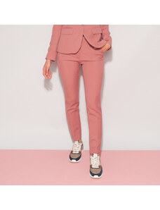Willsoor Pantaloni roz de seară pentru femei 13062