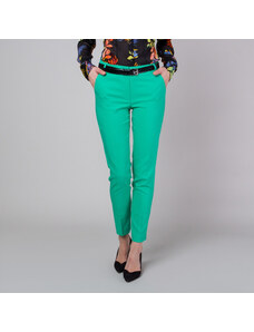 Willsoor Pantaloni formali femei pe verde 13691