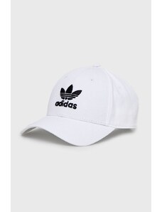 adidas Originals șapcă de baseball din bumbac culoarea alb, cu imprimeu FJ2545
