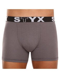 Boxeri bărbați Styx long elastic sport gri închis (U1063) XXL