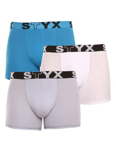 3PACK boxeri bărbați Styx long elastic sport multicolor (U9696167) XL