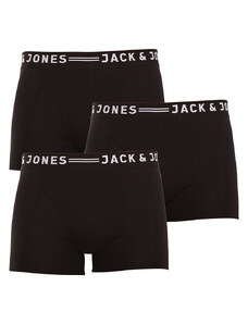 3PACK boxeri bărbați Jack and Jones negri (12081832 - black/black) L