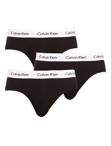 3PACK slipuri bărbați Calvin Klein negre (U2661G-001) M
