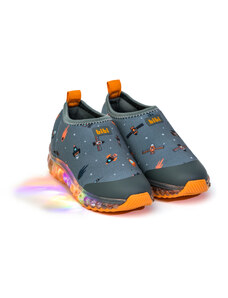 BIBI Shoes Pantofi Sport LED Bibi Roller Celebration Grey/Orange