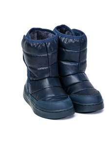 BIBI Shoes Ghete Fete Bibi Urban Boots New Azul cu Velcro Imblanite