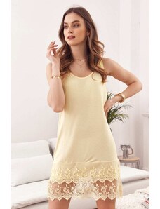 FASARDI Lemon lemon dress / petticoat with lace frill