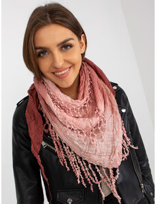 Fashionhunters Women's pink muslin scarf