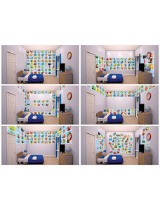 Walltastick Disney 64 Piece Collage Blue