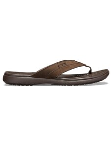 Șlapi Crocs Men's Santa Cruz Leather Flip