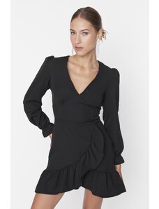Trendyol Black Evening Dress With Sleeve Detailed