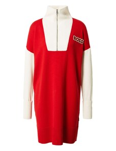 BOSS Rochie tricotat 'FININA' roșu / alb