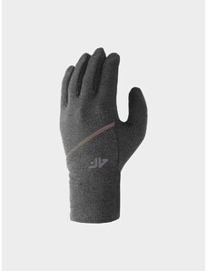 4F Mănuși din tricot Touch Screen unisex - gri - L