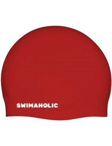 Cască de înot swimaholic seamless cap roşu