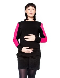 Pantaloni scurți gravide Be MaaMaa Dina, negru