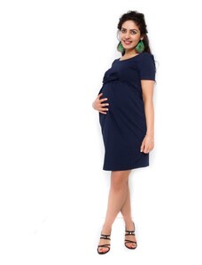 Rochie maternitate Be MaaMaa Vivian - albastru închis