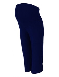 Pantaloni de trening 3/4 cu bandă elastică de maternitate Be MaaMaa - albastru închis, mărimea M