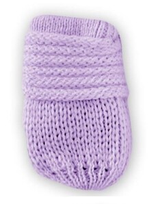 Mănuși tricotate de iarnă pentru bebeluși BABY NELLYS - lila